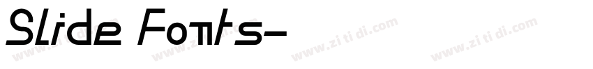 Slide Fonts字体转换
